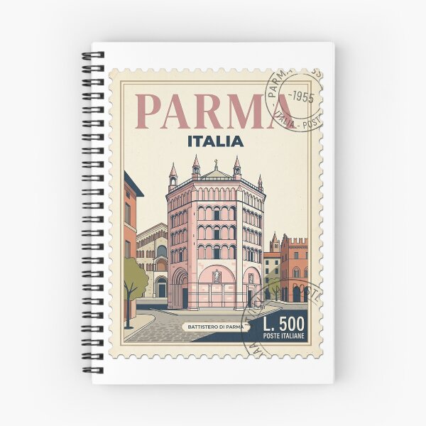 Item preview, Parma Italy Baptistery Vintage Travel Stamp designed and sold by k3rstman1.
