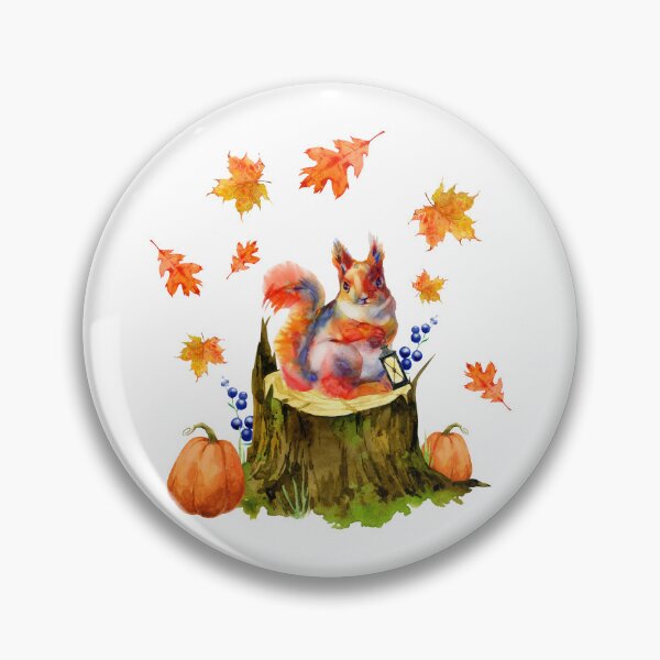 Item preview, Fall Squirrel designed and sold by ThinkingInPixel.