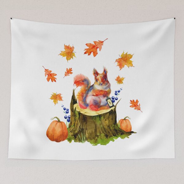 Item preview, Fall Squirrel designed and sold by ThinkingInPixel.
