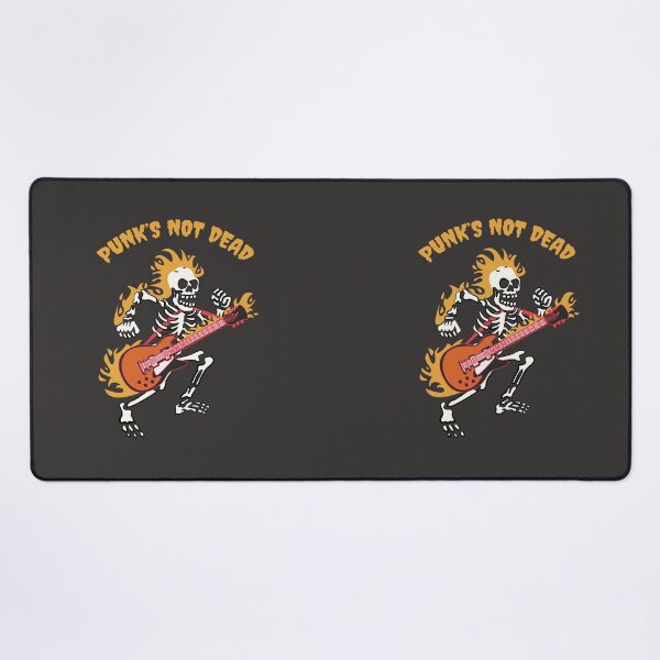 Item preview, Punk's Not Dead Skull Guitar Illustration designed and sold by beboplab.