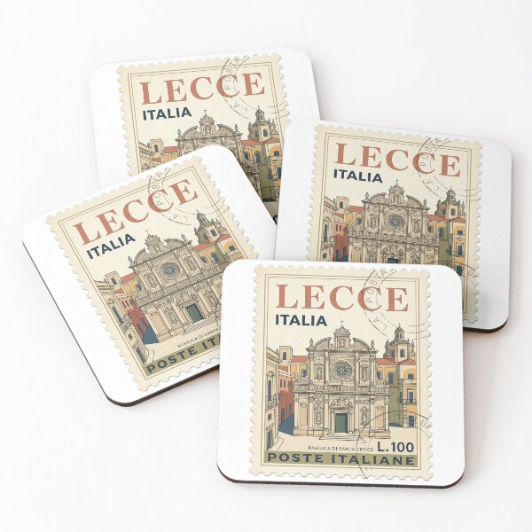 Item preview, Lecce Italy Baroque Church Vintage Travel Stamp designed and sold by k3rstman1.
