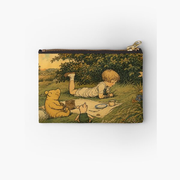 Item preview, Winnie the Pooh Art Nouveau Illustration – Woodland Picnic Wall Art for Storybook Lovers designed and sold by RickE.