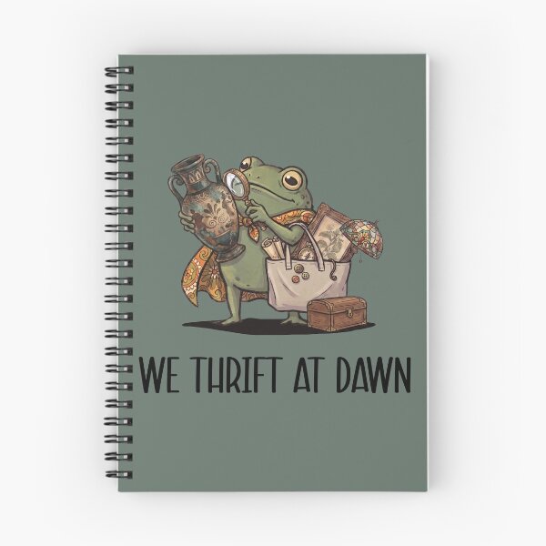 Item preview, Funny Frog Meme Thrifting Tee We Thrift At Dawn Shirt Thrift Lover TShirt Vintage Collector Gift designed and sold by LessIsLoud.