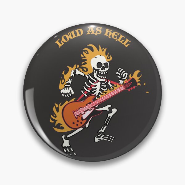 Item preview, Heavy Metal Skull Guitar Illustration designed and sold by beboplab.