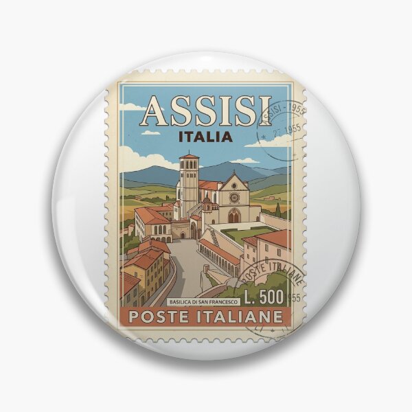 Item preview, Assisi Italy Basilica Saint Francis Travel Stamp designed and sold by k3rstman1.