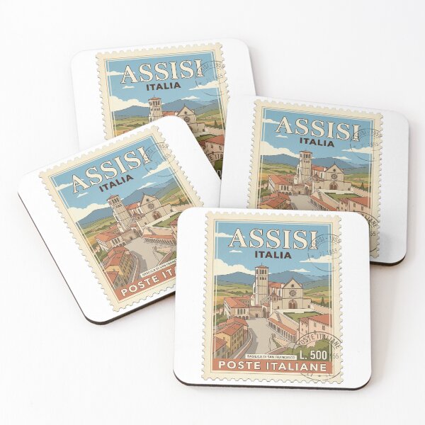 Item preview, Assisi Italy Basilica Saint Francis Travel Stamp designed and sold by k3rstman1.