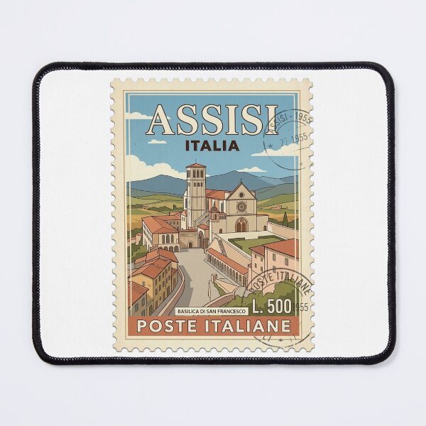 Item preview, Assisi Italy Basilica Saint Francis Travel Stamp designed and sold by k3rstman1.