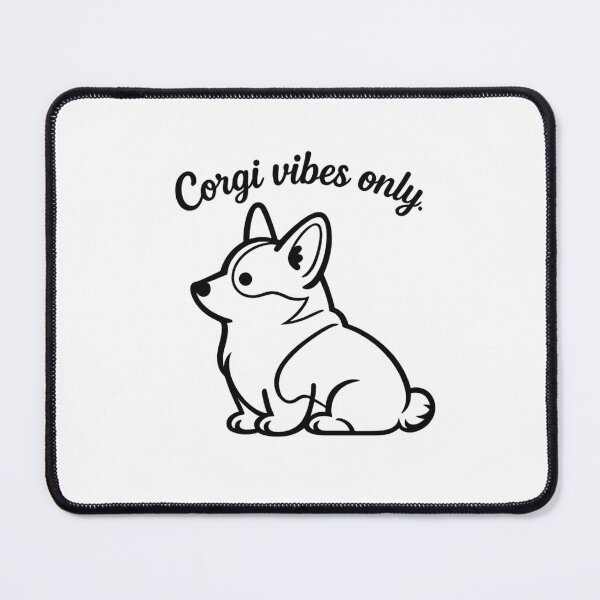 Item preview, Corgi Vibes Only Minimal Line Art designed and sold by Tee Visions.