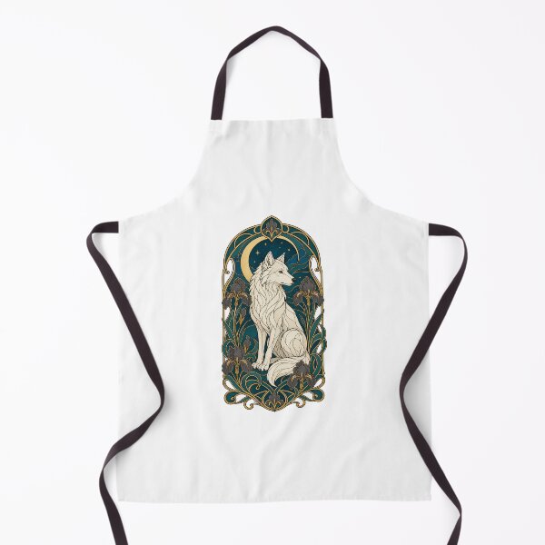 Item preview, Feminine Wolf Moon Botanical Wildlife Art designed and sold by AMICO77.