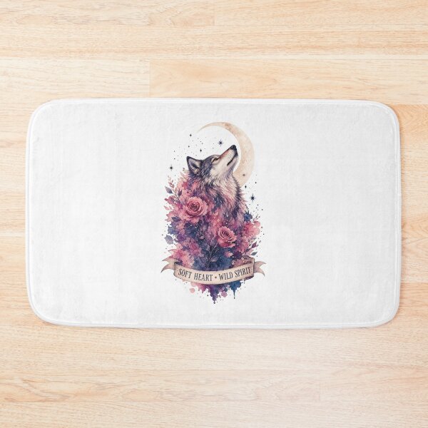 Item preview, Feminine Wolf Moon Botanical Wildlife Art designed and sold by AMICO77.