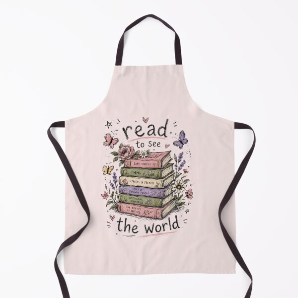 Item preview, Read to See the World – Cozy Floral Book Stack designed and sold by couragecriativa.