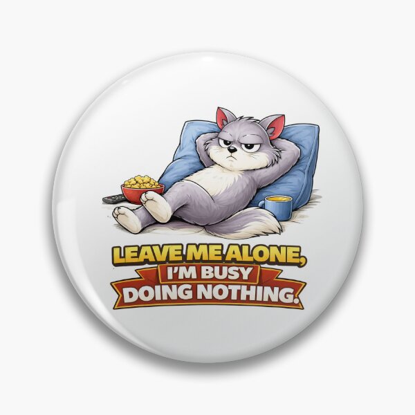 Item preview, Leave Me Alone Busy Doing Nothing Funny Squirrel Design. designed and sold by The-T-In-Retro.
