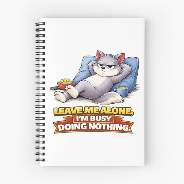 Item preview, Leave Me Alone Busy Doing Nothing Funny Squirrel Design. designed and sold by The-T-In-Retro.