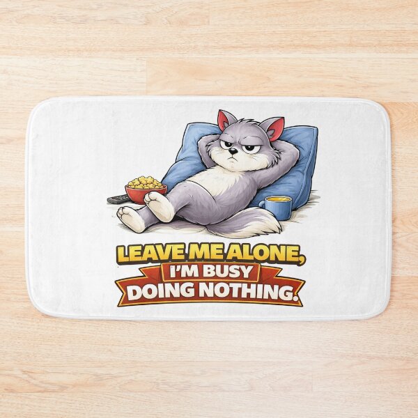 Item preview, Leave Me Alone Busy Doing Nothing Funny Squirrel Design. designed and sold by The-T-In-Retro.