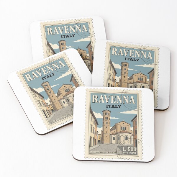 Item preview, Vintage Ravenna Italy Basilica Sant'Apollinare Travel Stamp designed and sold by k3rstman1.