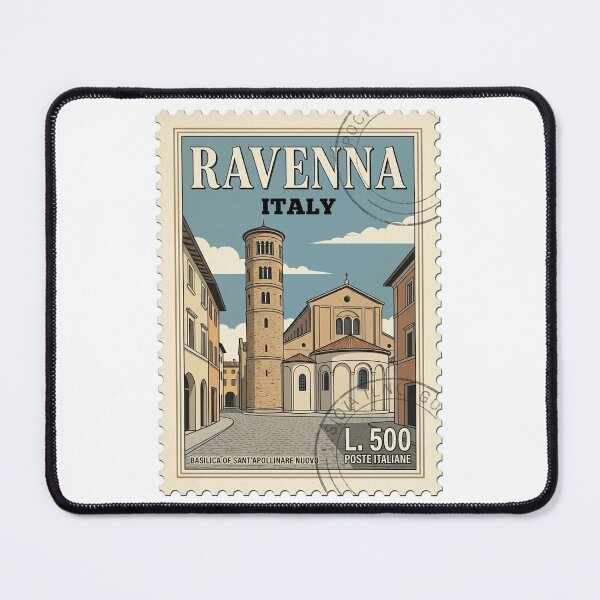 Item preview, Vintage Ravenna Italy Basilica Sant'Apollinare Travel Stamp designed and sold by k3rstman1.