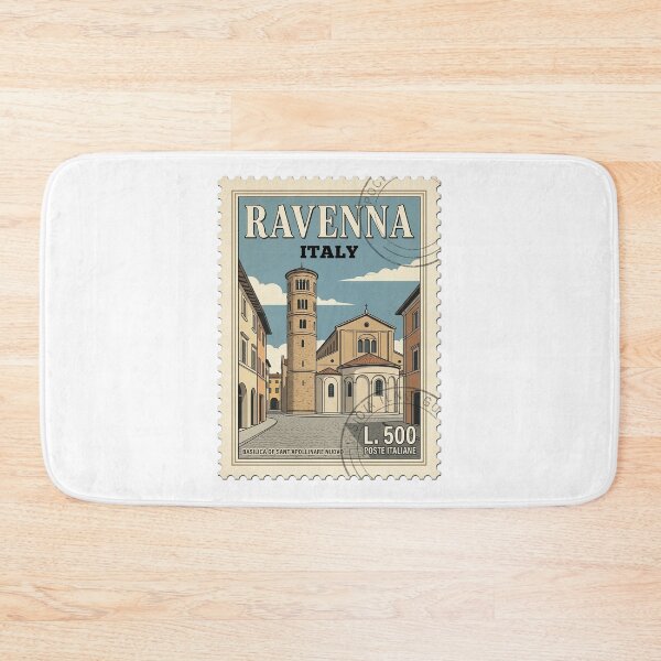 Item preview, Vintage Ravenna Italy Basilica Sant'Apollinare Travel Stamp designed and sold by k3rstman1.