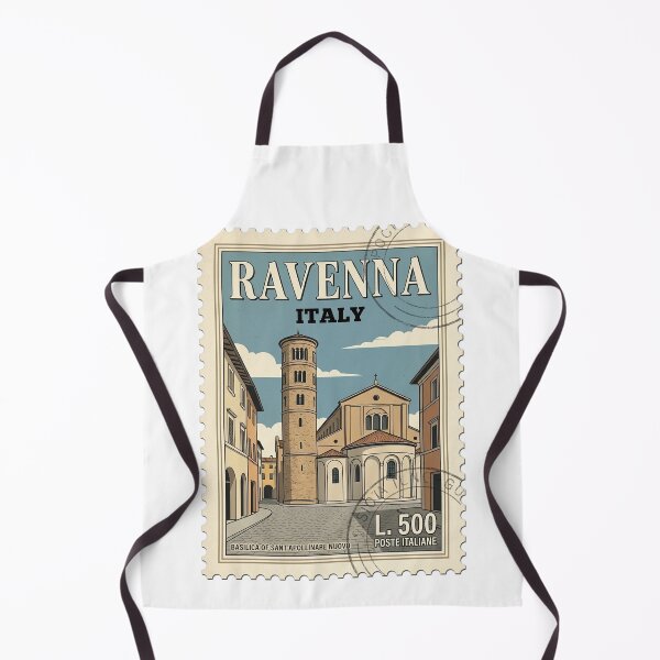 Item preview, Vintage Ravenna Italy Basilica Sant'Apollinare Travel Stamp designed and sold by k3rstman1.