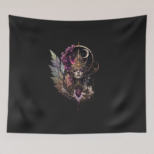 Item preview, Celestial Gothic Queen | Dark Fantasy Surreal Art designed and sold by Horizon Prime.