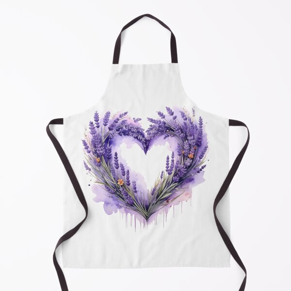 Item preview, Purple Lavender Floral Heart Watercolor Illustration designed and sold by BetweenForms.