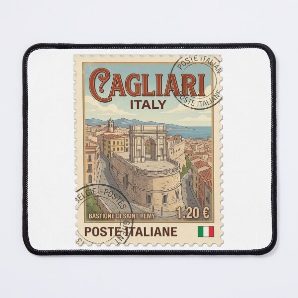 Item preview, Vintage Cagliari Italy Travel Stamp Saint Remy designed and sold by k3rstman1.
