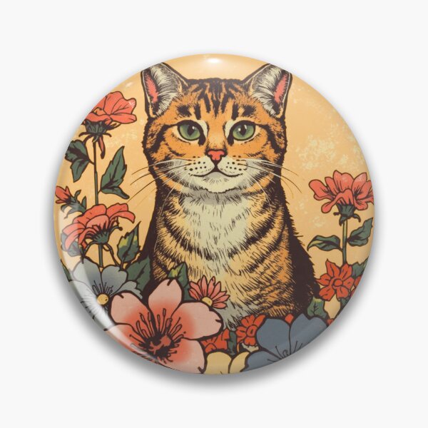 Artikelvorschau, Eine Katze mit Blumen Geschenke für Katzenliebhaber entworfen und verkauft von SabinasDesign.