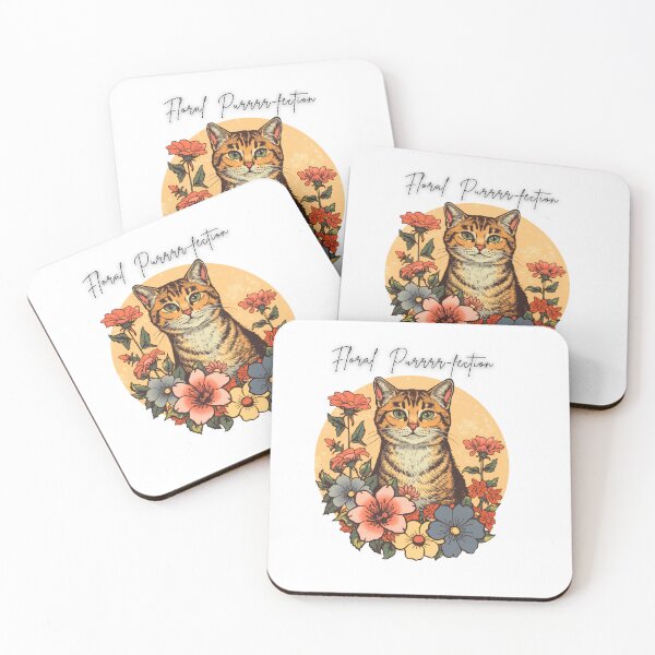 Item preview, A Cat with Flowers Cat Lover Gifts designed and sold by SabinasDesign.