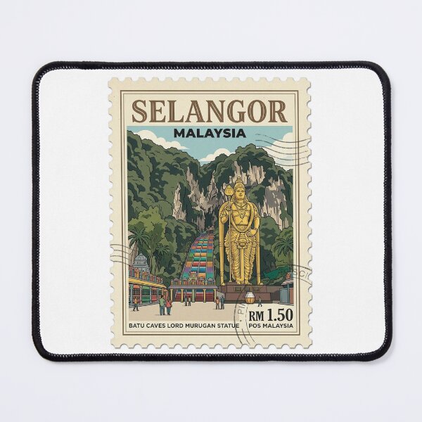 Item preview, Selangor Malaysia Batu Caves Murugan Travel Stamp designed and sold by k3rstman1.