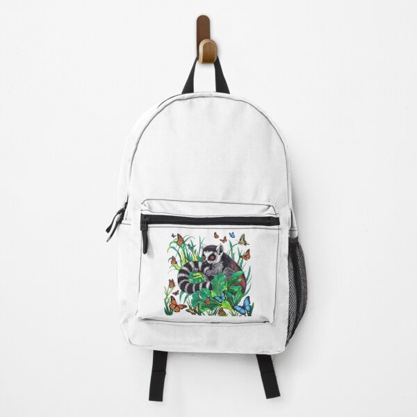 Item preview, cute ring-tailed lemur, butterflies designed and sold by Kirei-Lily.
