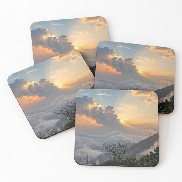 Item preview, Golden Sunrise Above Mountain Clouds designed and sold by     Sela Art .