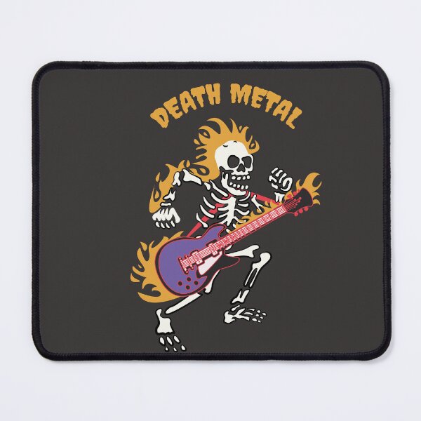 Item preview, Death Metal Skull Guitar Illustration designed and sold by beboplab.