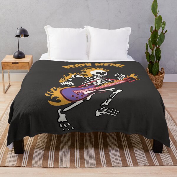 Item preview, Death Metal Skull Guitar Illustration designed and sold by beboplab.