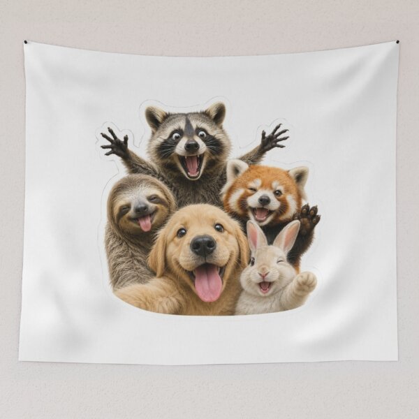 Item preview, Animals Group Selfie  designed and sold by Snurly.