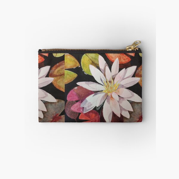 Item preview, Single pink waterlily watercolour painting  designed and sold by esvb.