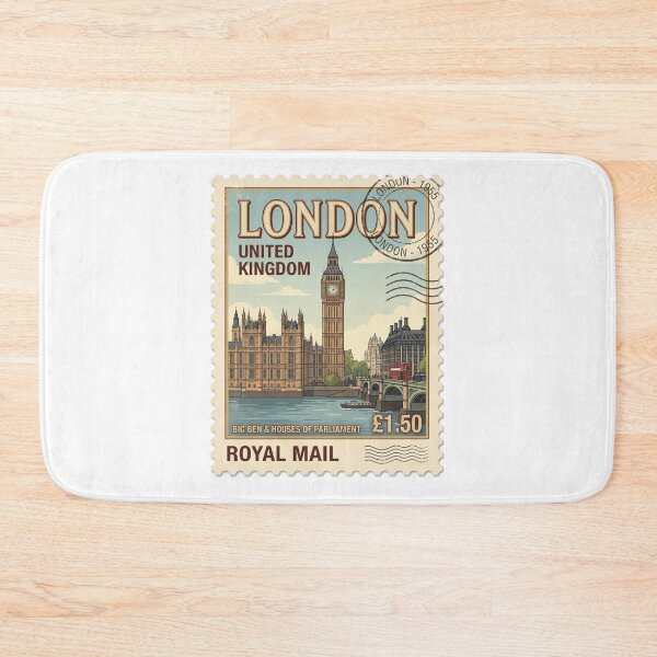 Item preview, London Big Ben Vintage Travel Stamp designed and sold by k3rstman1.