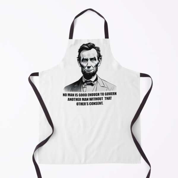 Item preview, Abraham Lincoln Quote - Govern Without Consent - White Version designed and sold by artvoki.