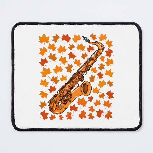 Item preview, Fall Saxophone With Leaves, Saxophonist Musician Autumn designed and sold by doodlerob.
