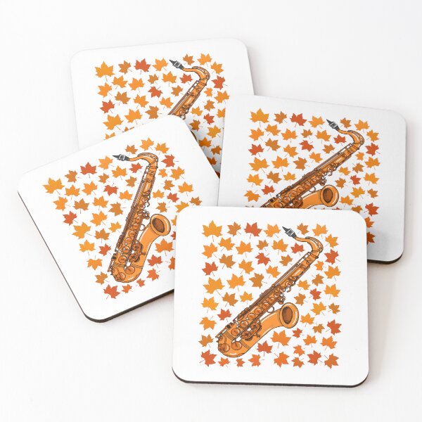 Item preview, Fall Saxophone With Leaves, Saxophonist Musician Autumn designed and sold by doodlerob.