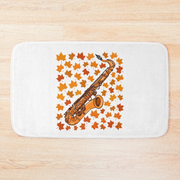 Item preview, Fall Saxophone With Leaves, Saxophonist Musician Autumn designed and sold by doodlerob.