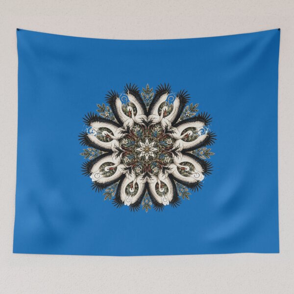 Item preview, Stork Mandala | Elegant White Stork Nature Art designed and sold by Alpine-Ink.