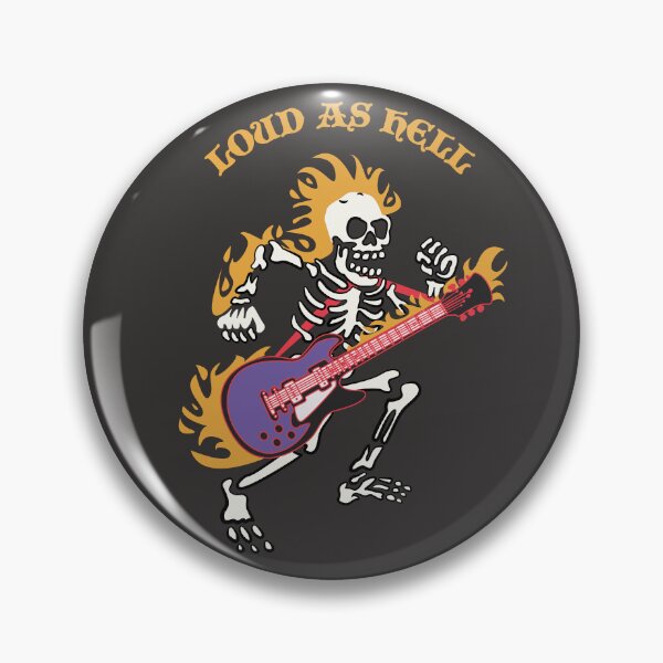 Aperçu de l'œuvre Illustration de guitare heavy metal squelette créée et vendue par beboplab.