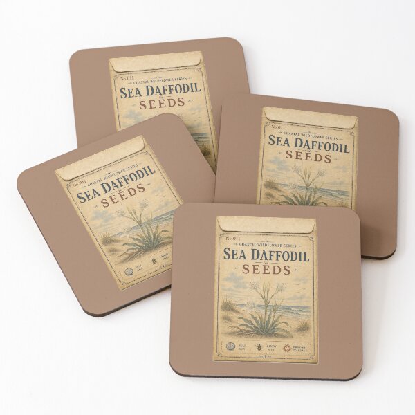 Item preview, Vintage Seed Packet PRINT ONLY NOT REAL- Sea Daffodil Coastal Wildflowers Series 011 designed and sold by Beachy.