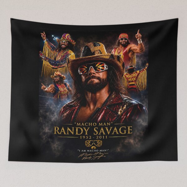 Item preview, Macho Man Randy Savage WWE Wrestling Legend Inspired Art Tribute designed and sold by ARbyCharlie.