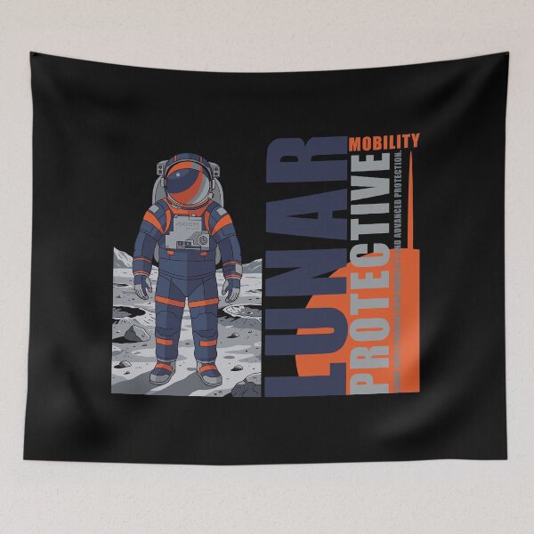 Item preview, Lunar Protective Mobility Axiom Spacesuit Moon Astronaut Graphic designed and sold by KiwiRider.