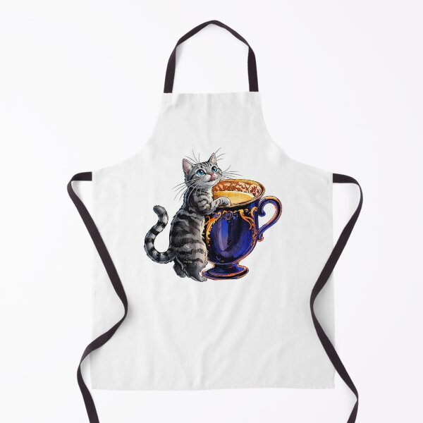 Item preview, tabby cat with milk cup designed and sold by Kirei-Lily.