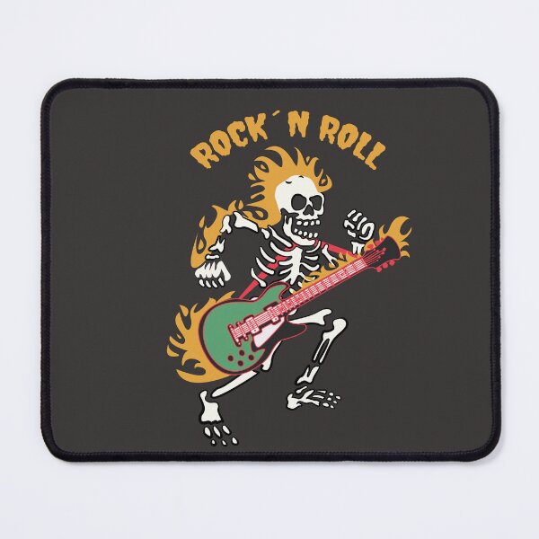 Item preview, Foo Fighters Skull Playing Guitar Illustration designed and sold by beboplab.