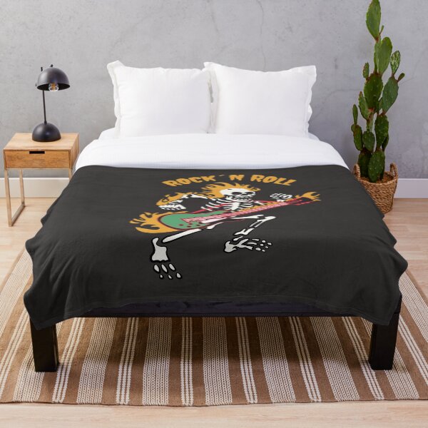 Item preview, Ilustración de una calavera de Foo Fighters tocando la guitarra designed and sold by beboplab.