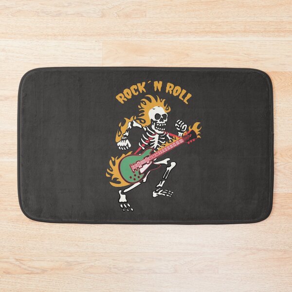 Item preview, Foo Fighters Skull Playing Guitar Illustration designed and sold by beboplab.