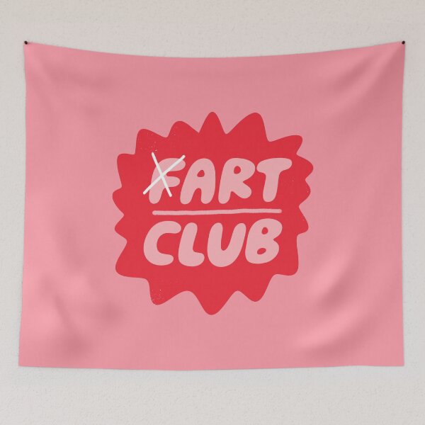 Item preview, Fart and Art Club Badge (Red) designed and sold by yellowflowerhut.