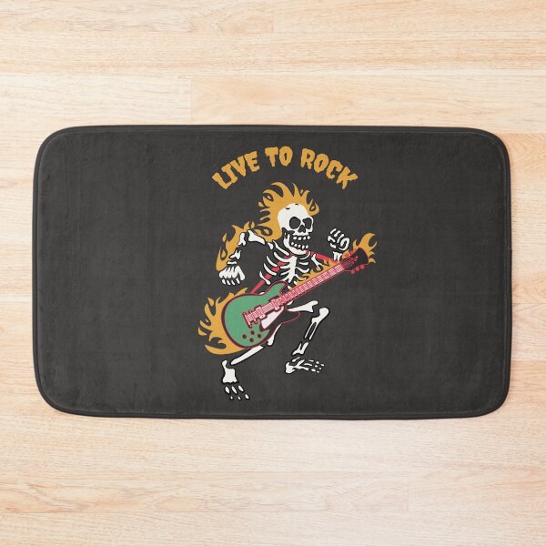 Item preview, Foo Fighters Skull Playing Guitar Illustration designed and sold by beboplab.